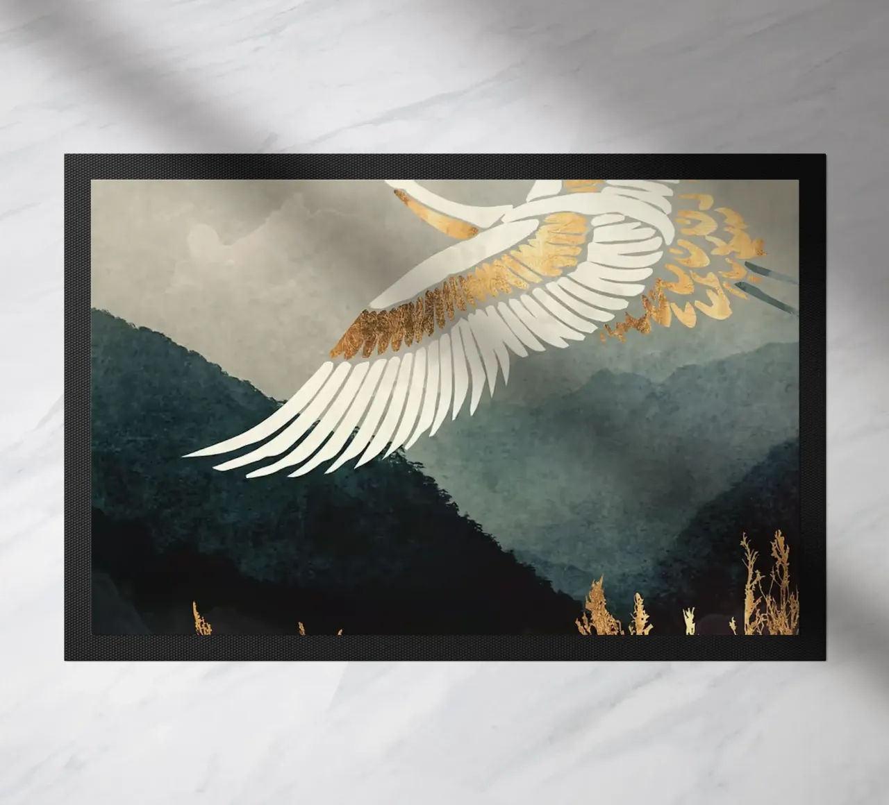 Elegant Flight doormat by BirdShop