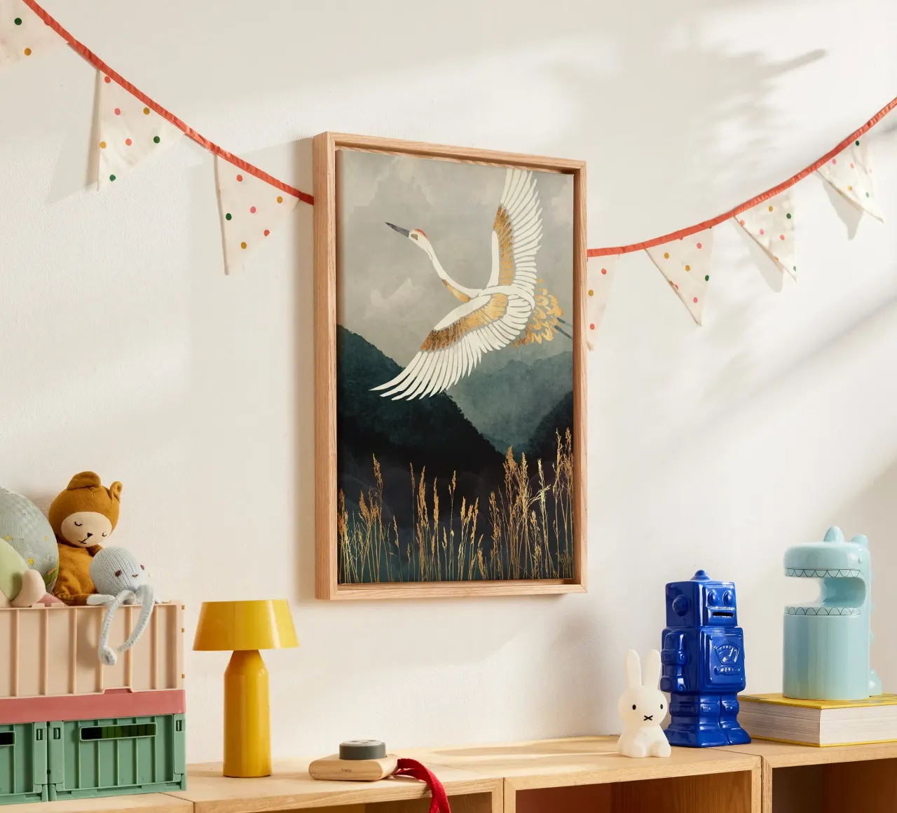 Volo elegante tela con Cornice a cassetta da BirdShop
