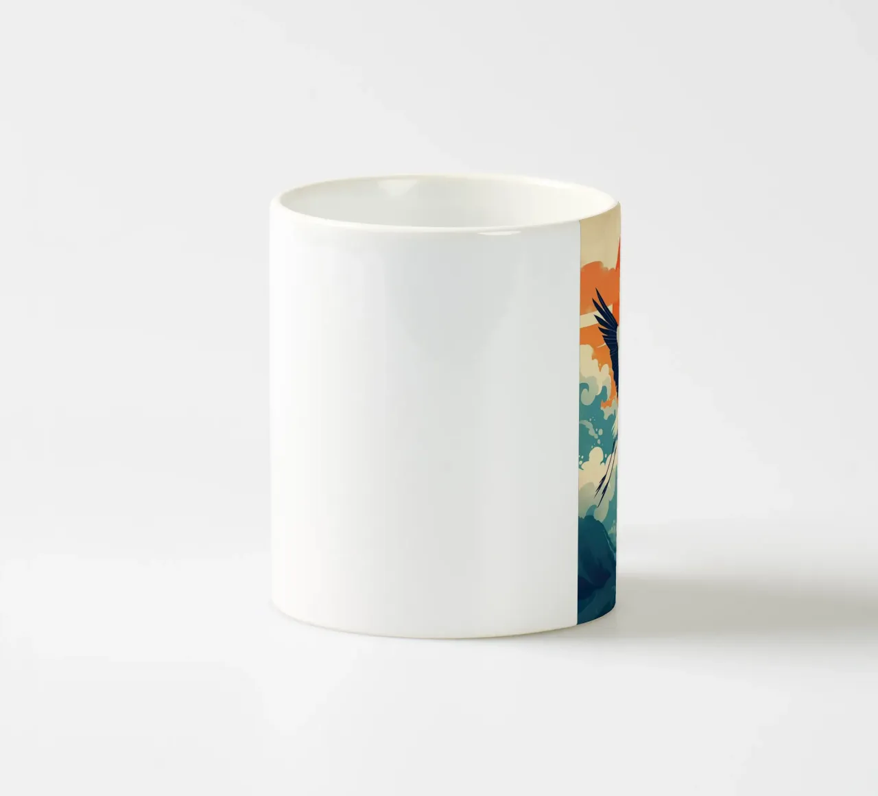 Gru dalla corona rossa tazza in ceramica da BirdShop