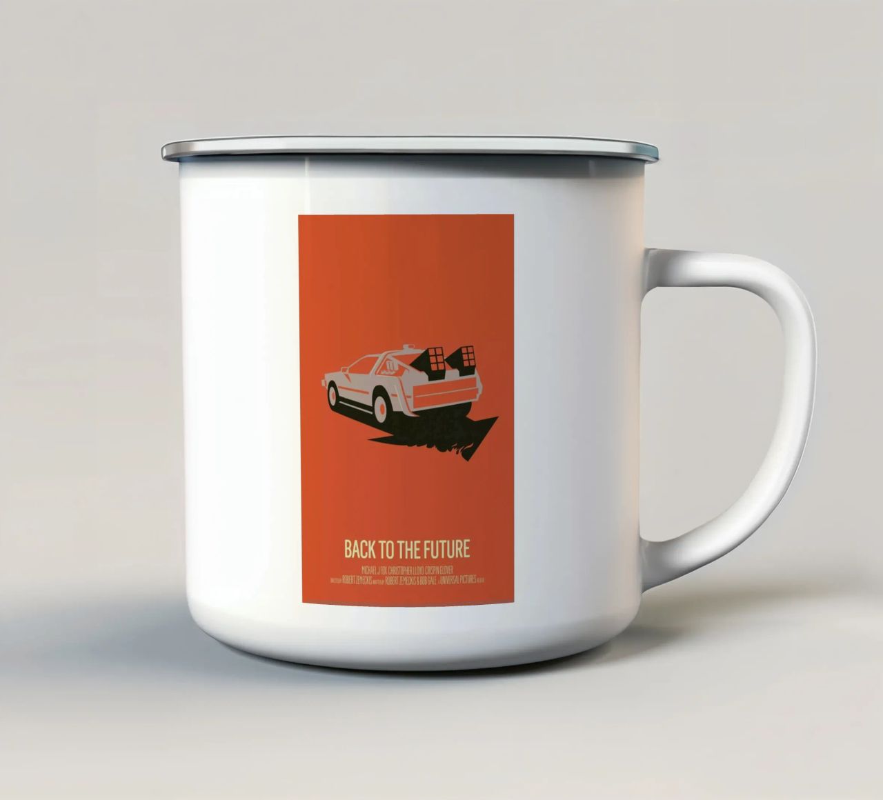 Back to the Future 2 tazza in smalto da Bruno Morphet
