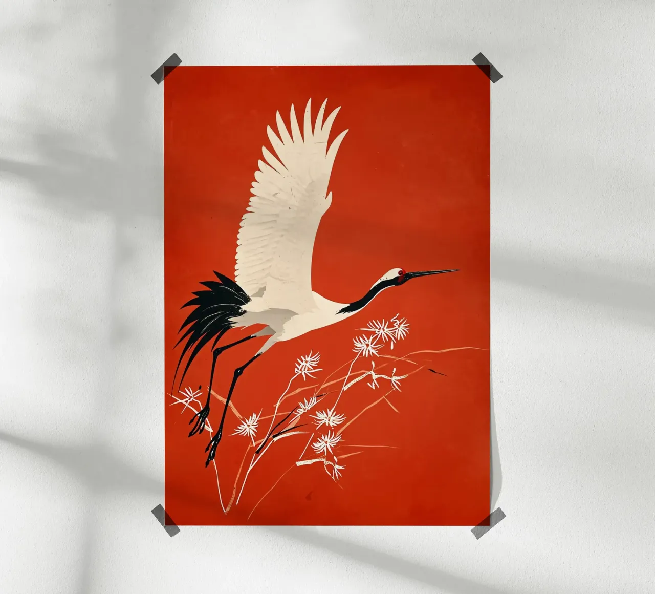 Red crowned crane hahnemühle by BirdShop