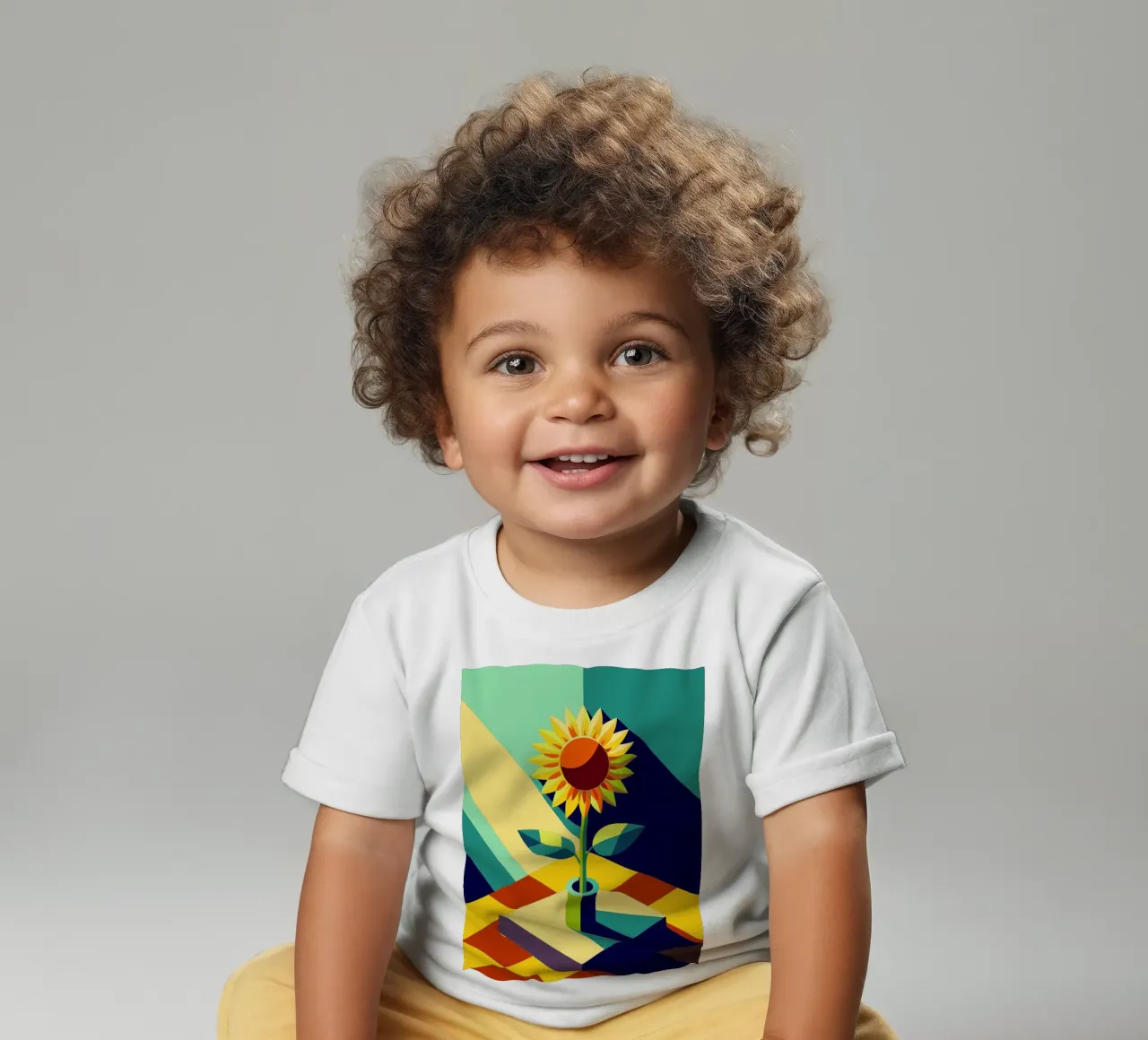 sun flower vector baby t-shirt by zaidza