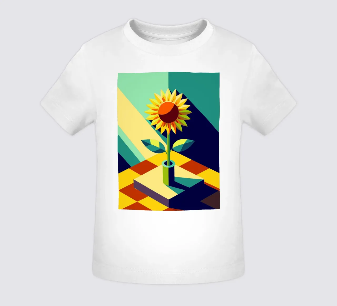 sun flower vector baby t-shirt by zaidza