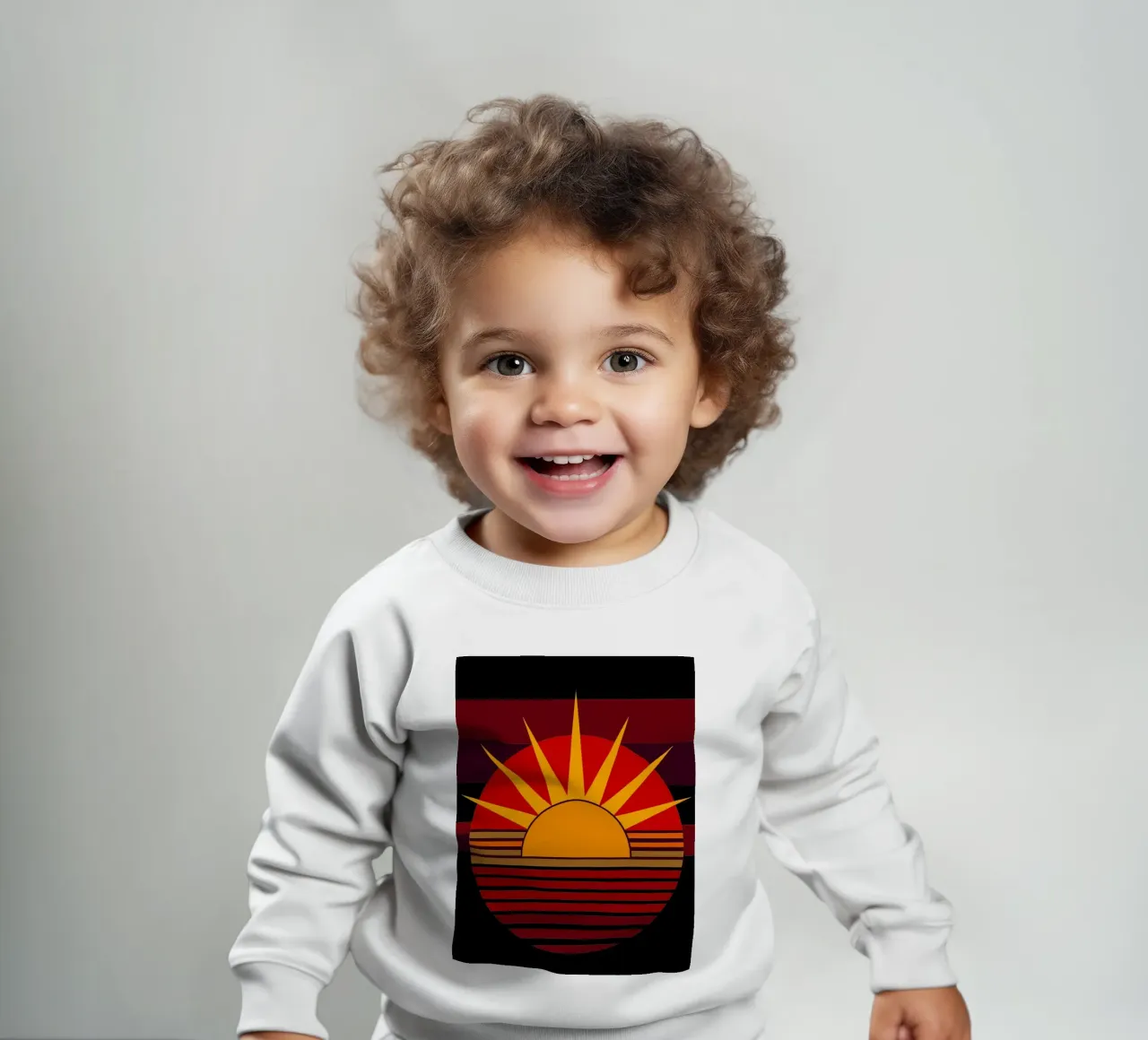 sun vector sudadera de bebé de zaidza