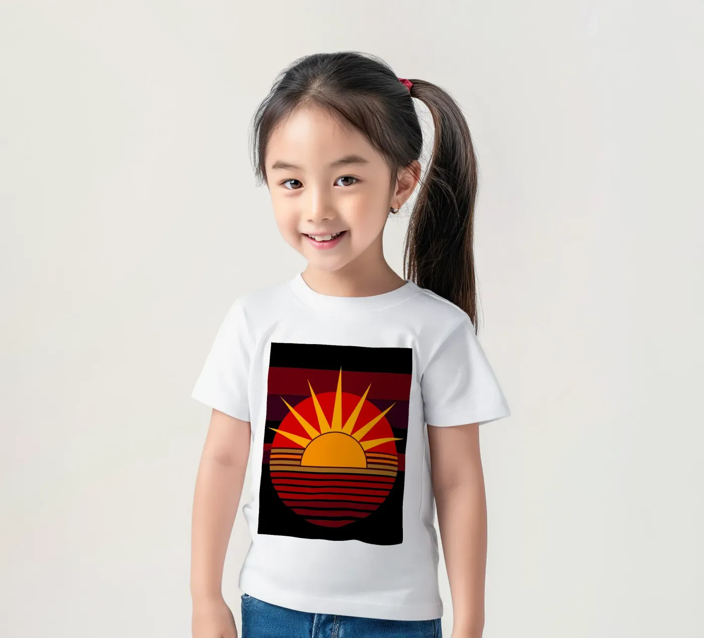 sun vector t-shirt bambini da zaidza