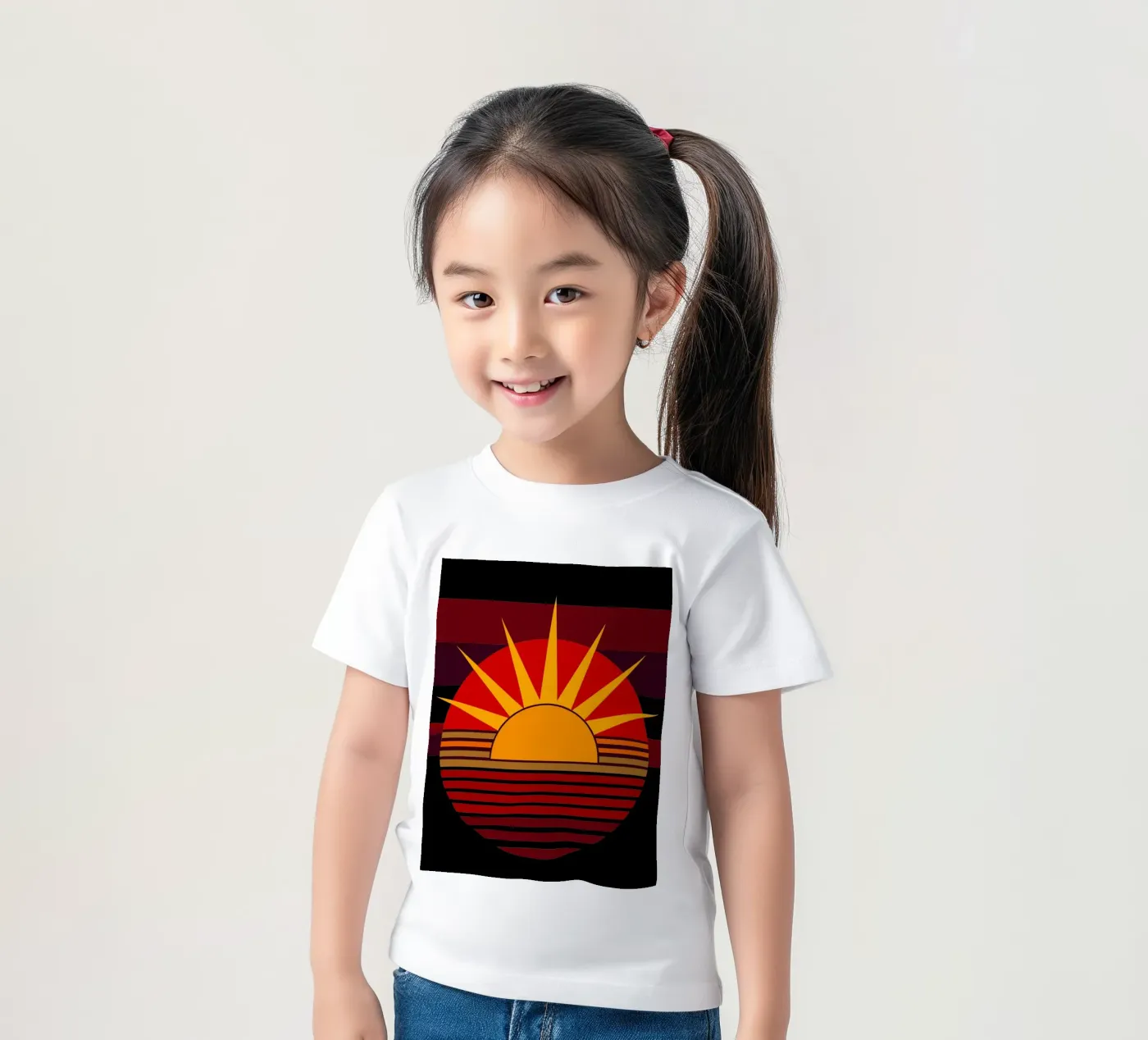 sun vector t-shirt bambini da zaidza