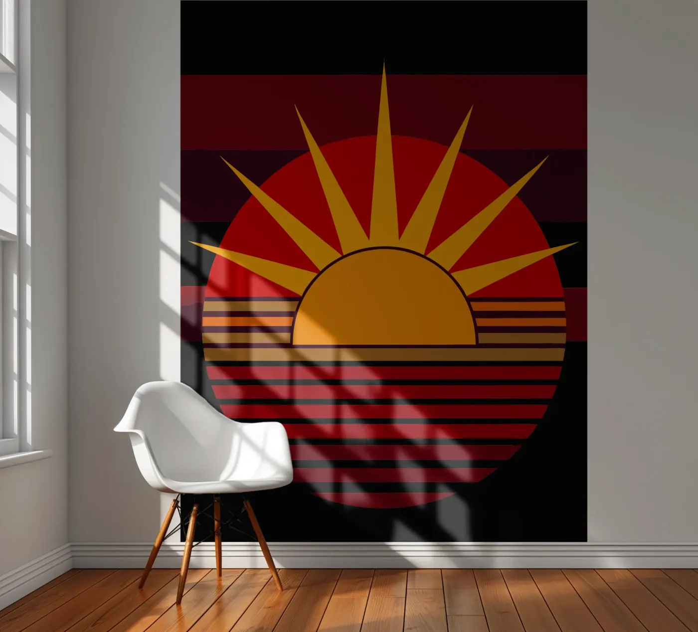 sun vector fotobehang van zaidza