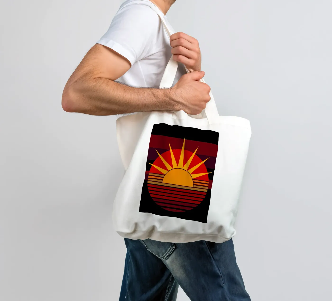sun vector tote bag by zaidza