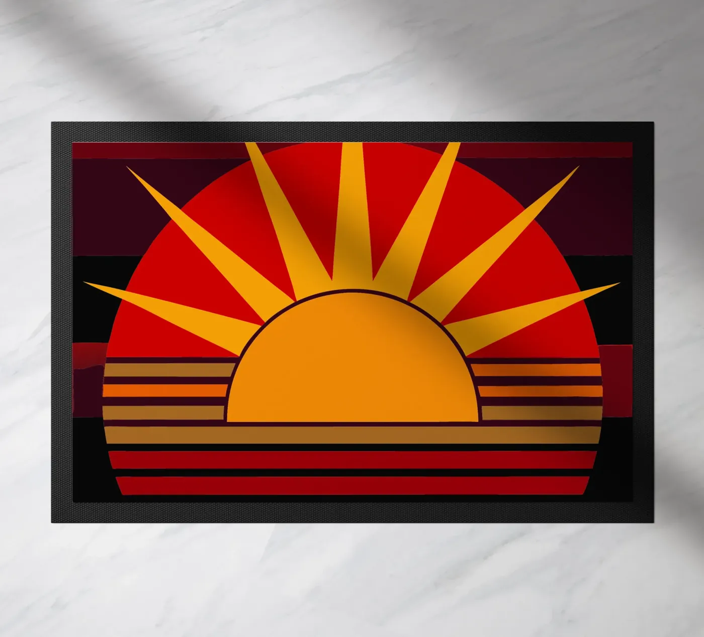 sun vector Fußmatte von zaidza