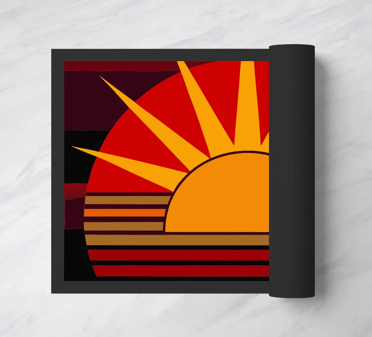 sun vector doormat by zaidza