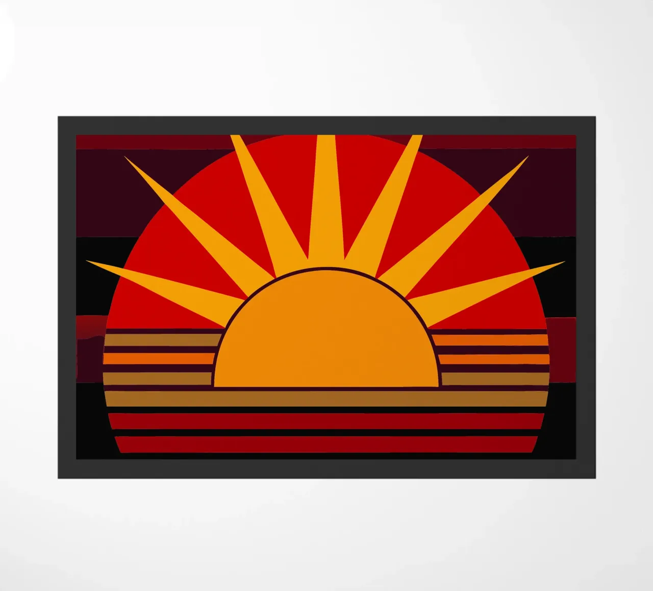 sun vector doormat by zaidza