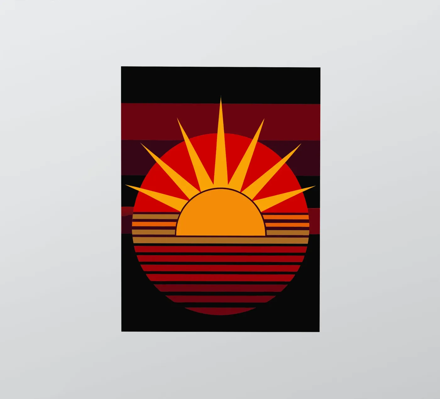 vettore sole adesivo da zaidza