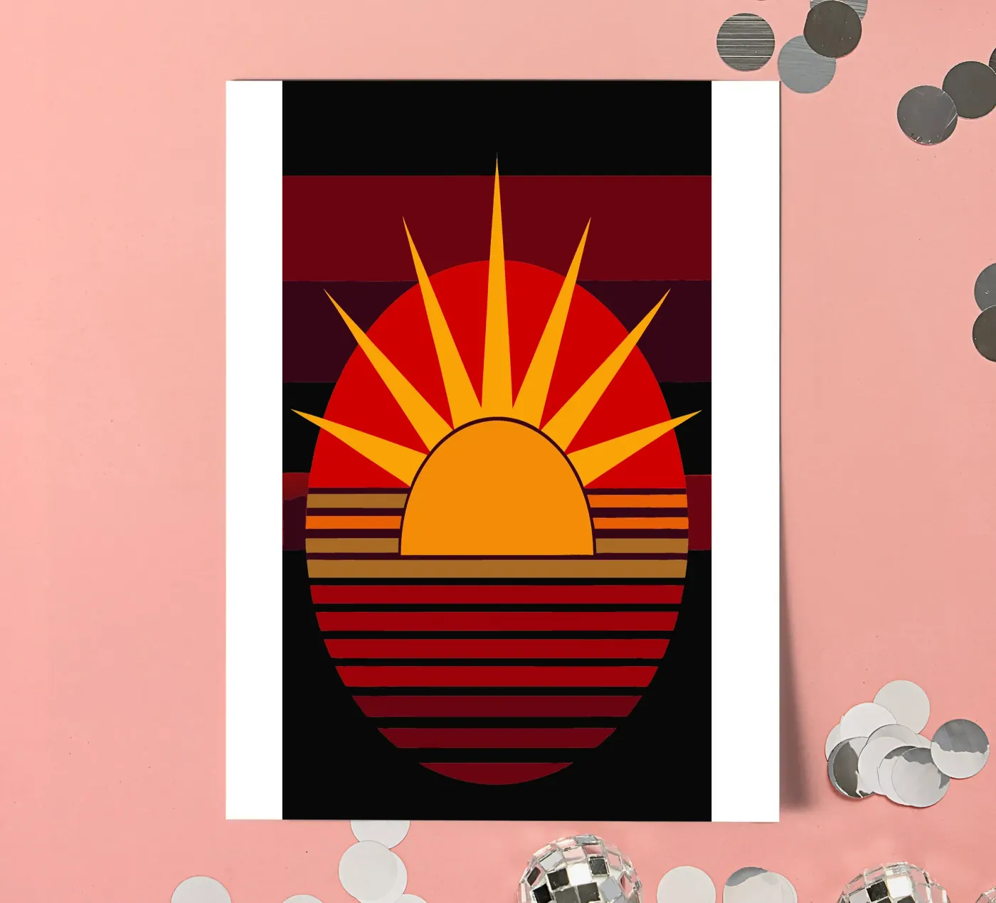 vecteur soleil planche autocollant de zaidza