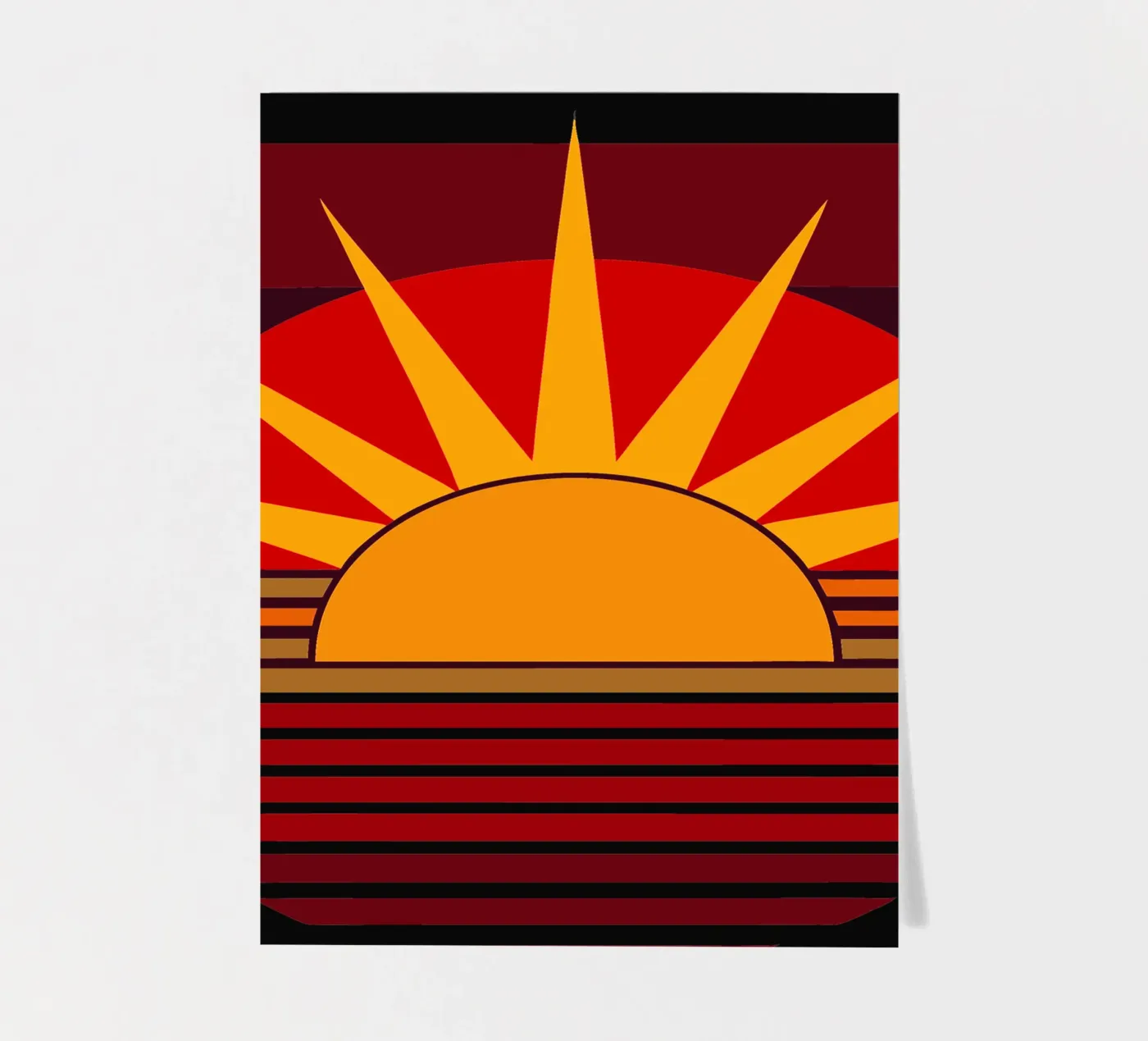 vecteur soleil planche autocollant de zaidza