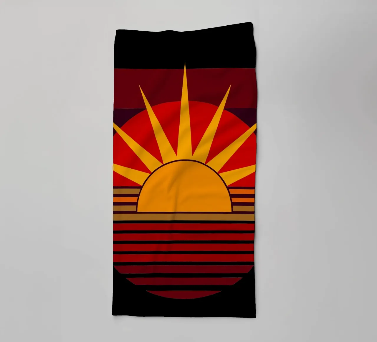 sun vector towel by zaidza