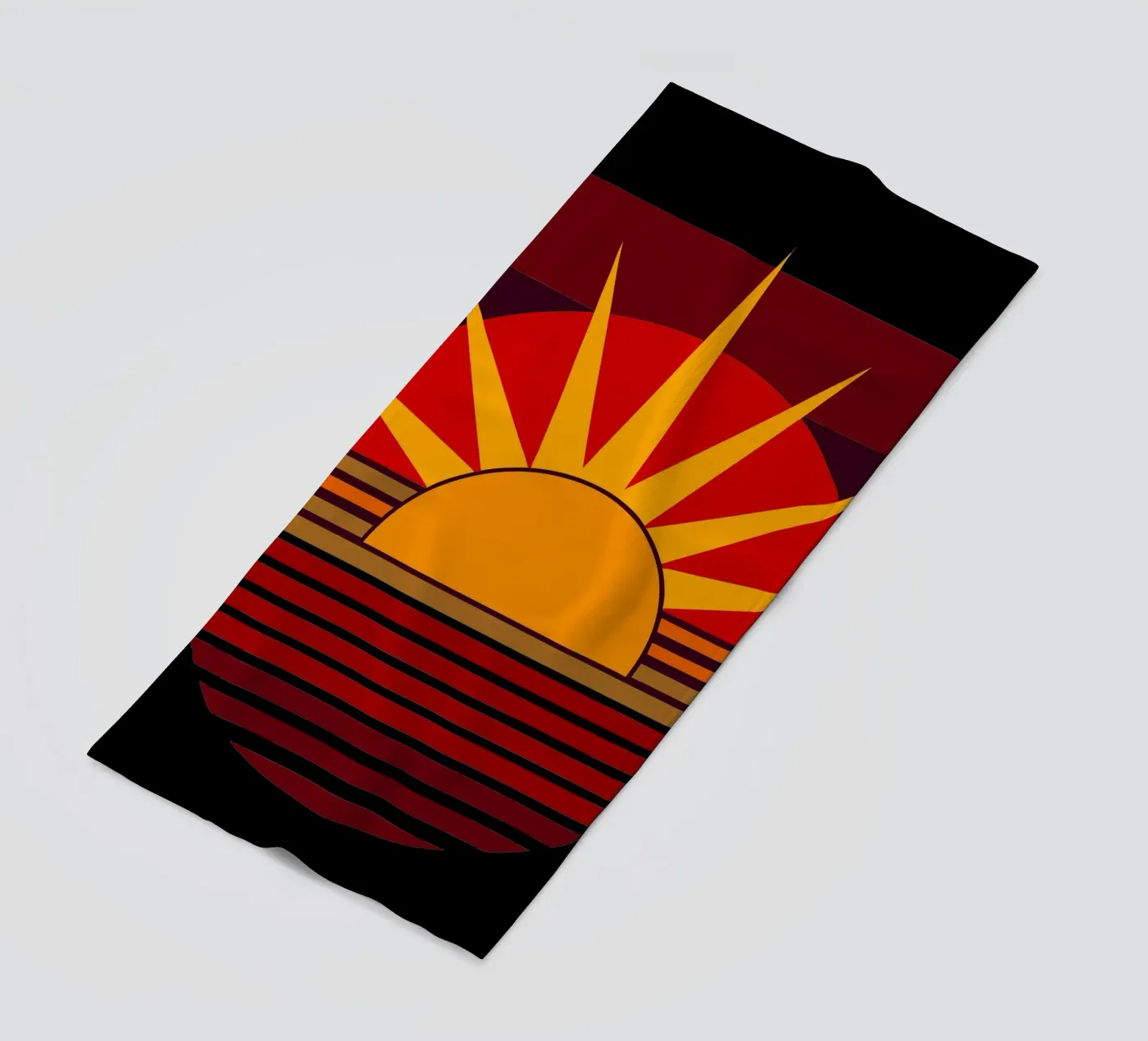 zonnevector strandhanddoek van zaidza