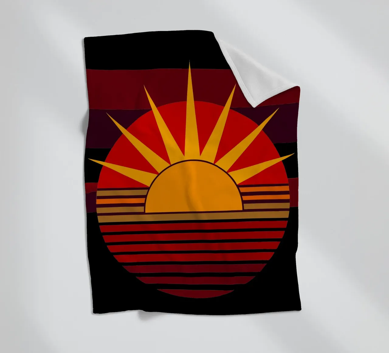 sun vector fleece blanket by zaidza