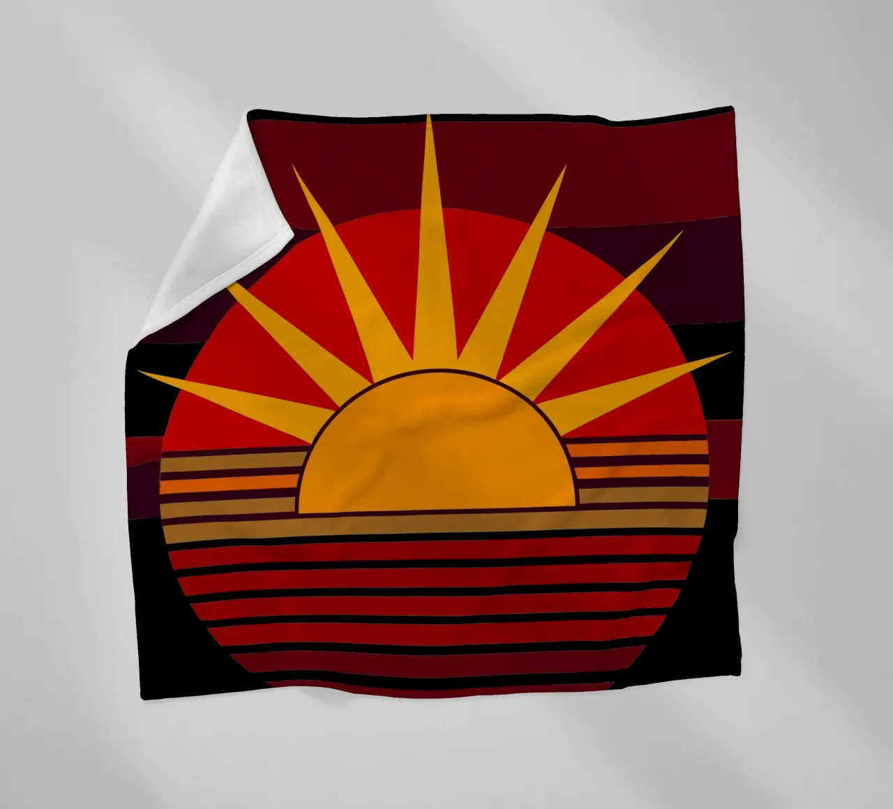 sun vector fleece blanket by zaidza