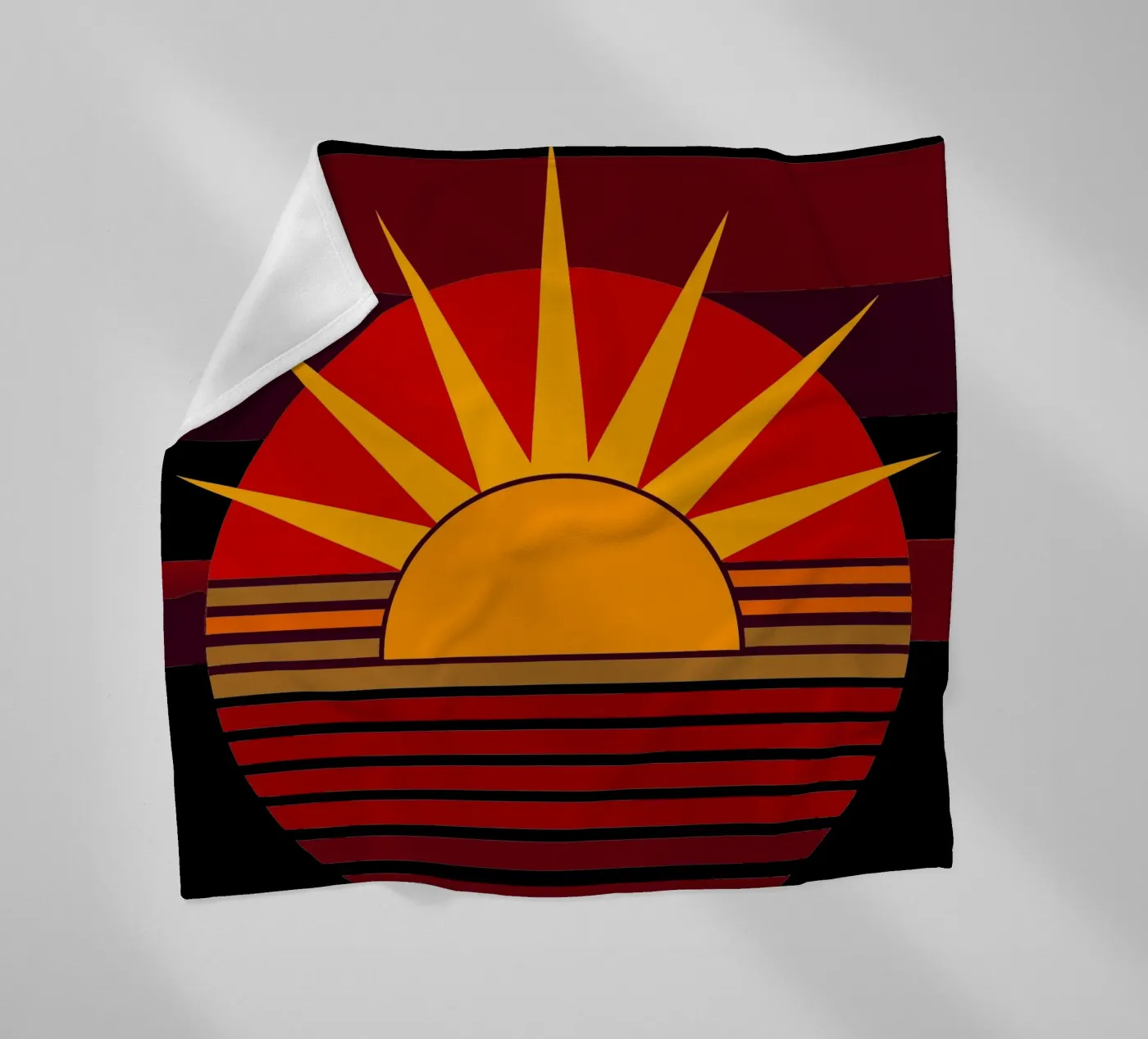 sun vector fleece blanket by zaidza