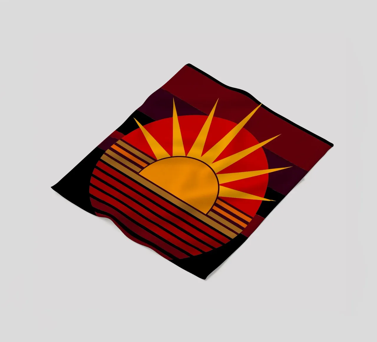 sun vector fleece blanket by zaidza