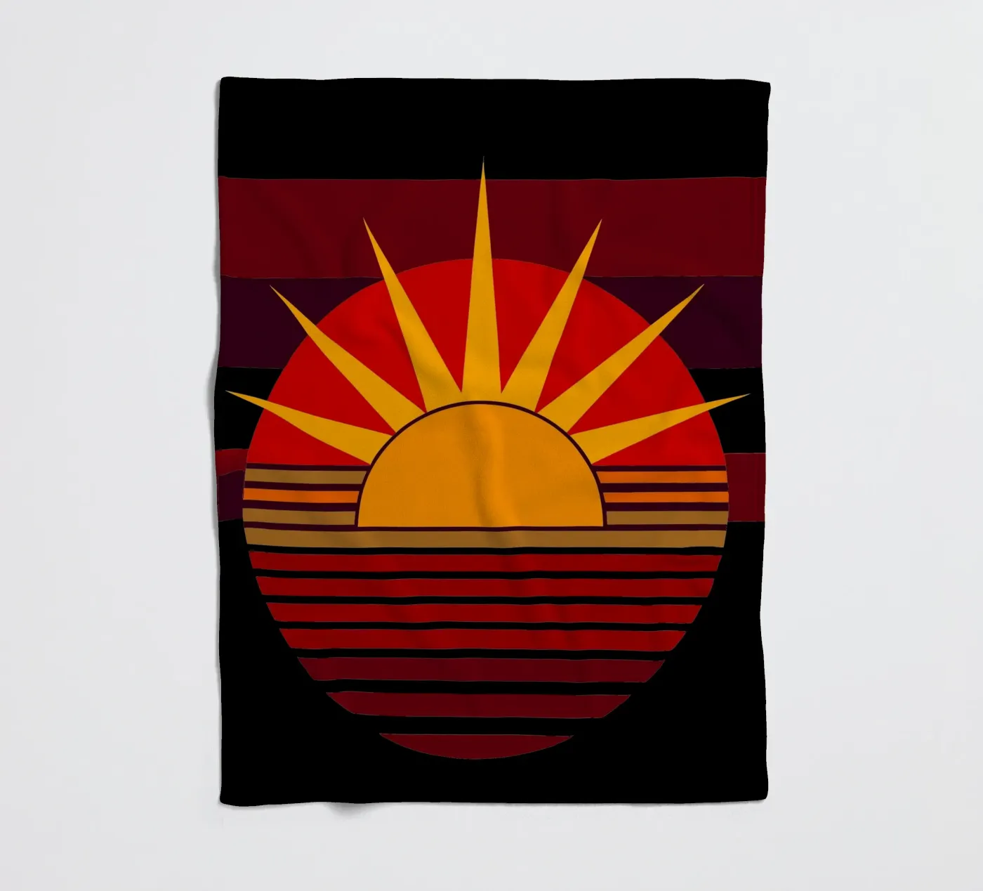 sun vector fleece blanket by zaidza