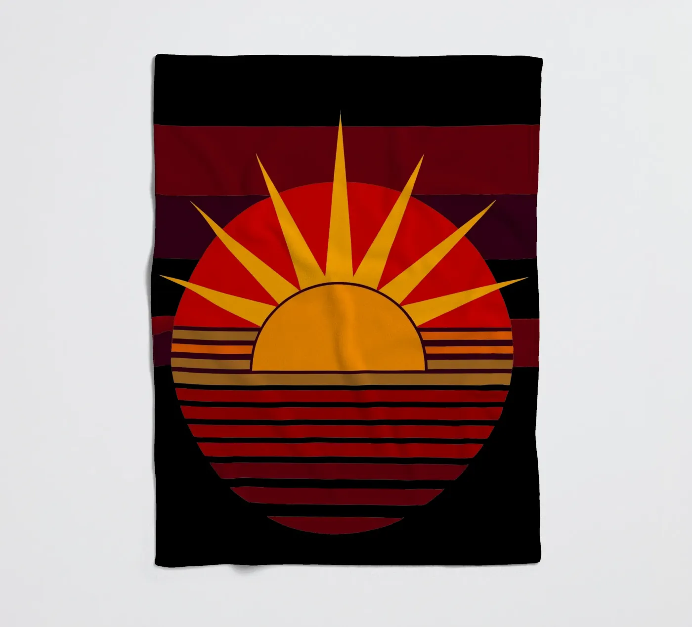 zonnevector fleecedeken van zaidza