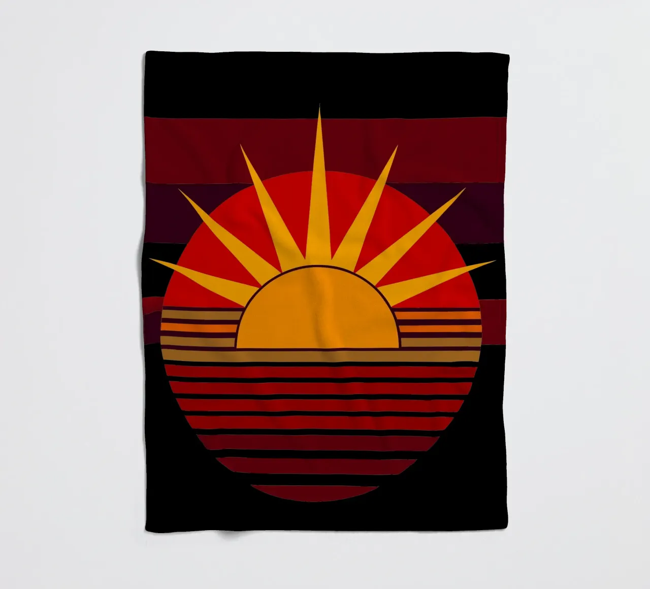 sun vector fleece blanket by zaidza