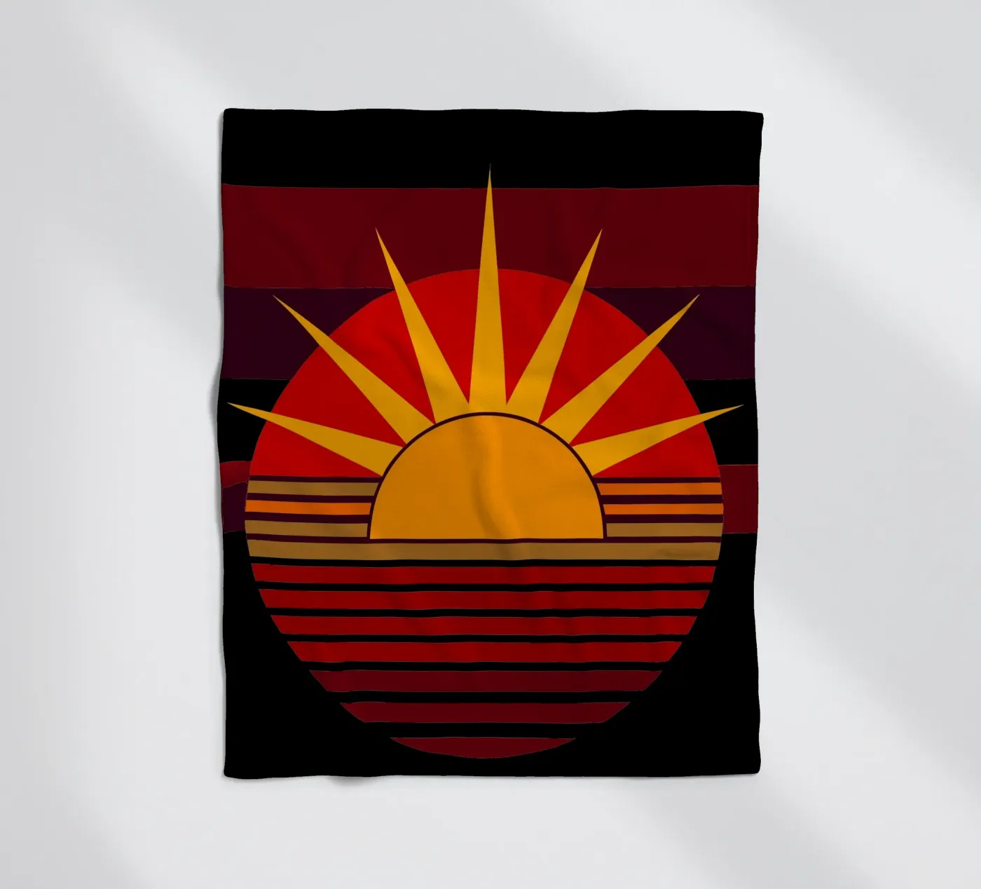 sun vector fleece blanket by zaidza