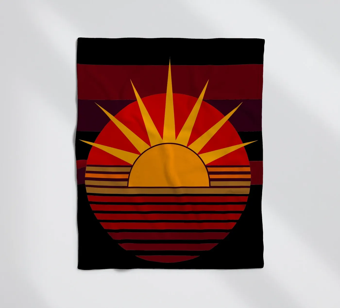 zonnevector fleecedeken van zaidza