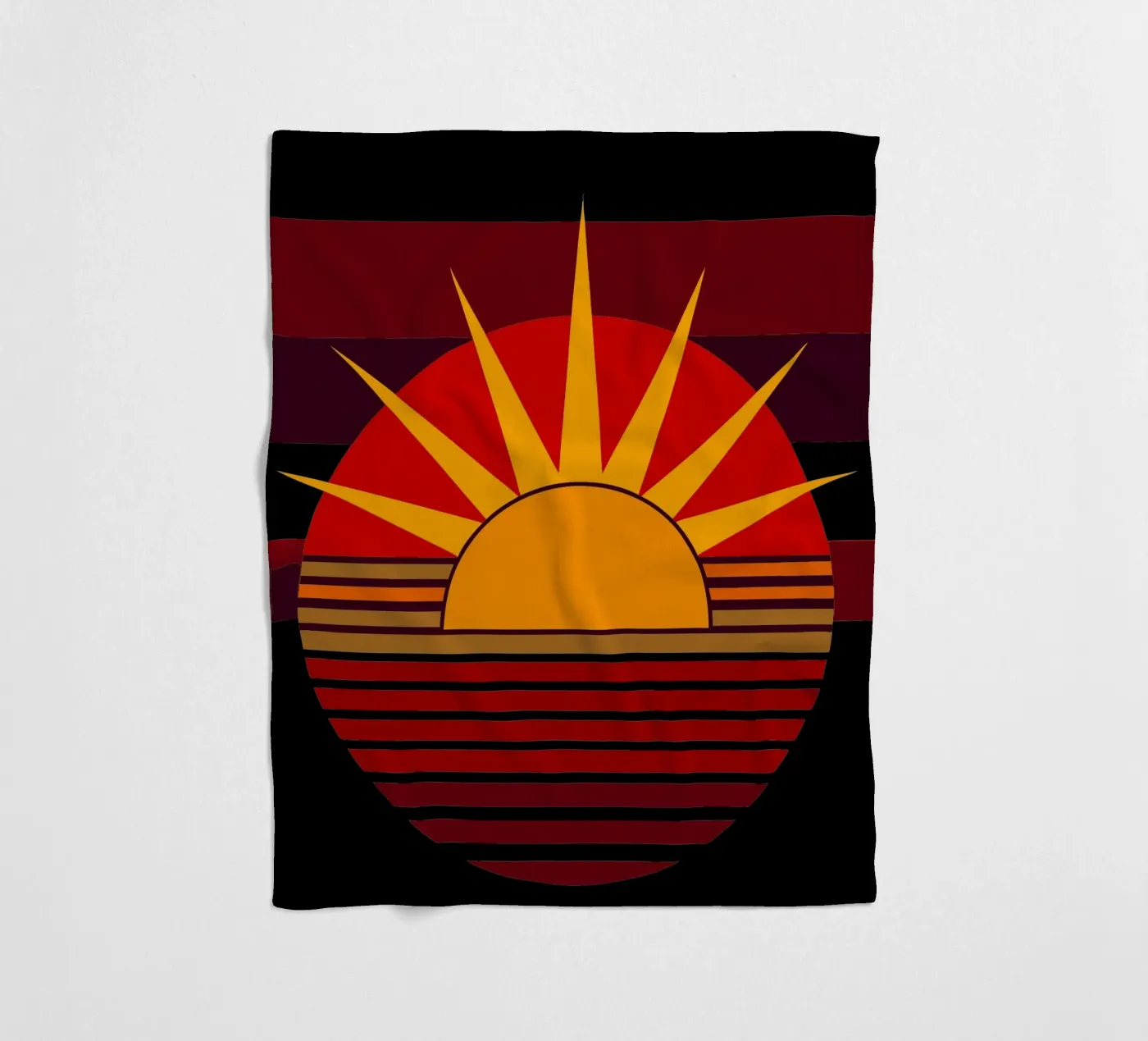 zonnevector fleecedeken van zaidza