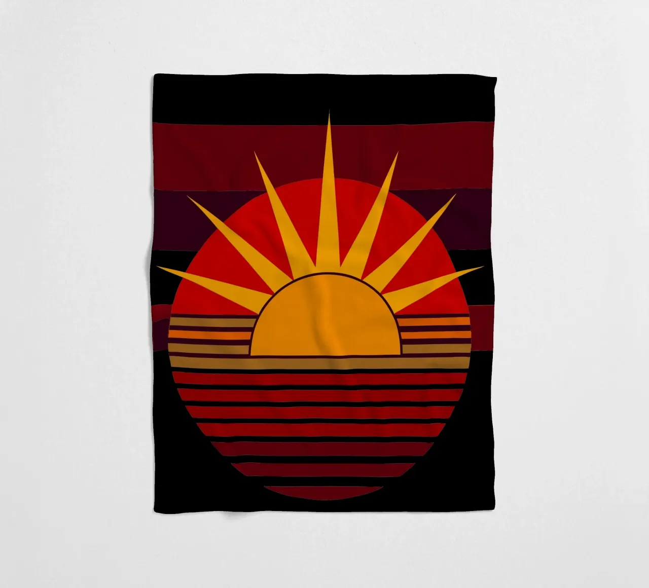 sun vector fleece blanket by zaidza