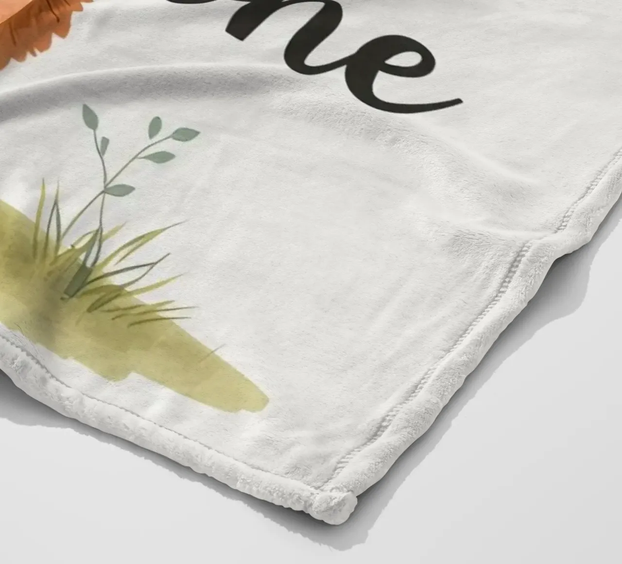 schattig leeuwenwelpje met 'wees dapper kleintje' fleecedeken van DesignDoodle