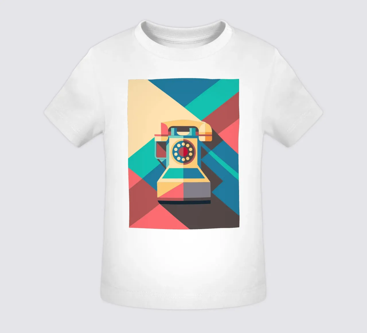telephone vector illustration baby t-shirt by zaidza