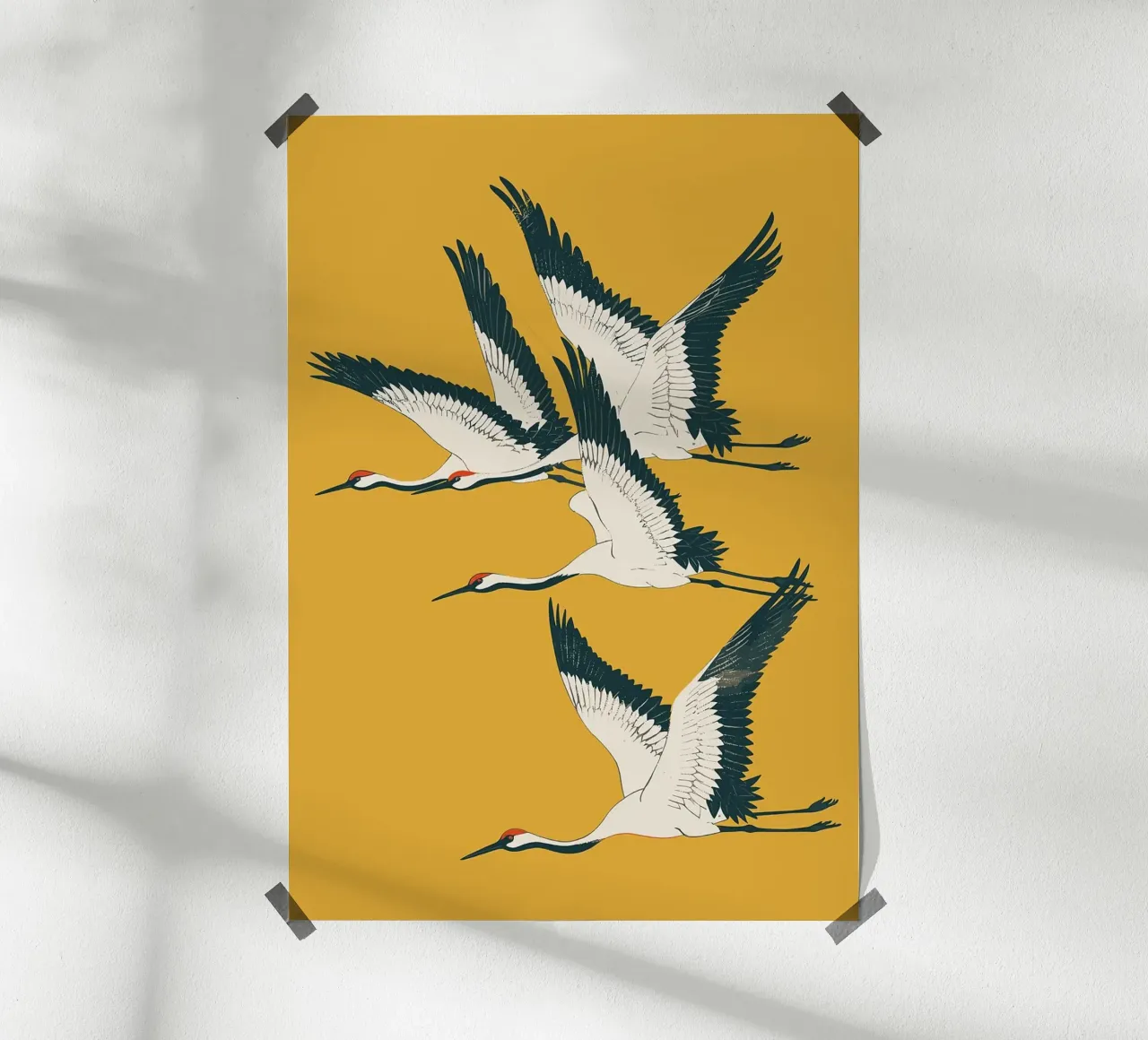 uccelli in volo poster con telaio in plastica da BirdShop