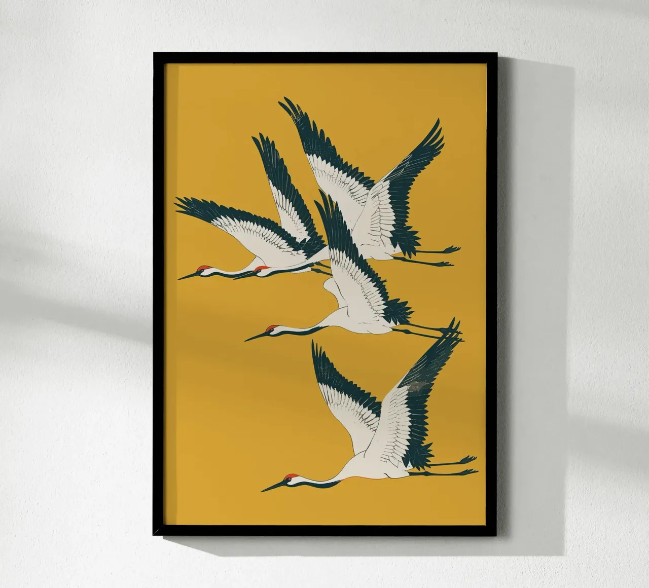 uccelli in volo poster con telaio in plastica da BirdShop