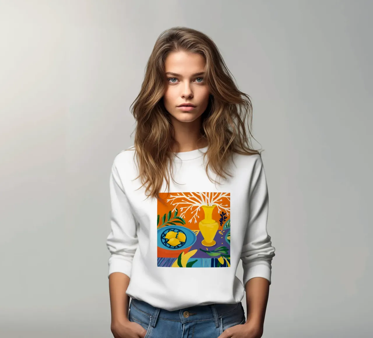 Amethyst-Zitrone hell Sweatshirt von Dawn Light