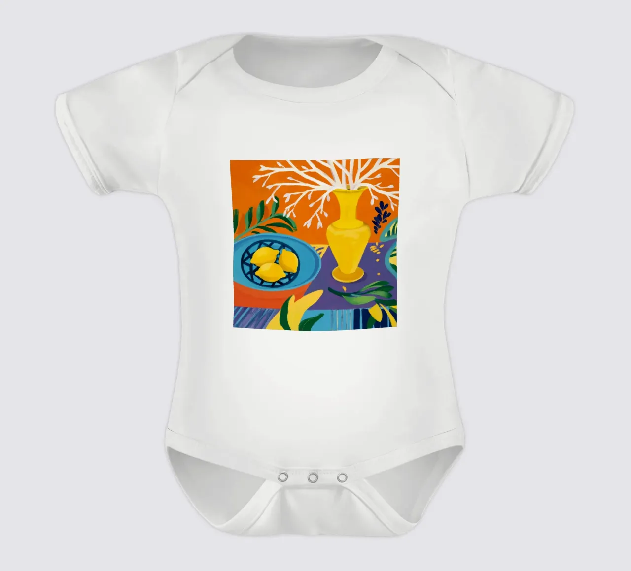 Amethyst-Zitrone hell Kurzarm Babybody von Dawn Light