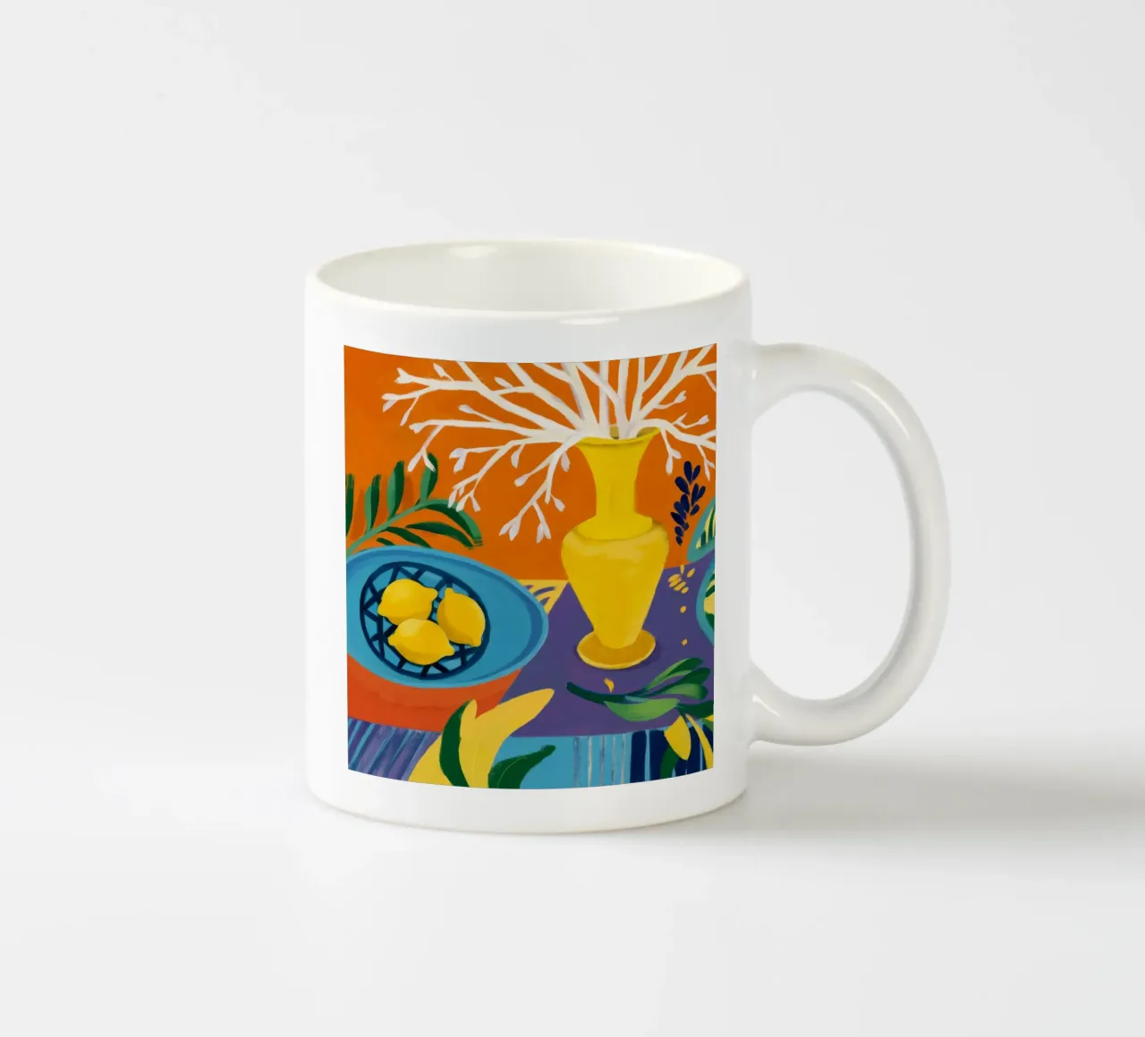 Amethyst-Zitrone hell Keramik Tasse von Dawn Light