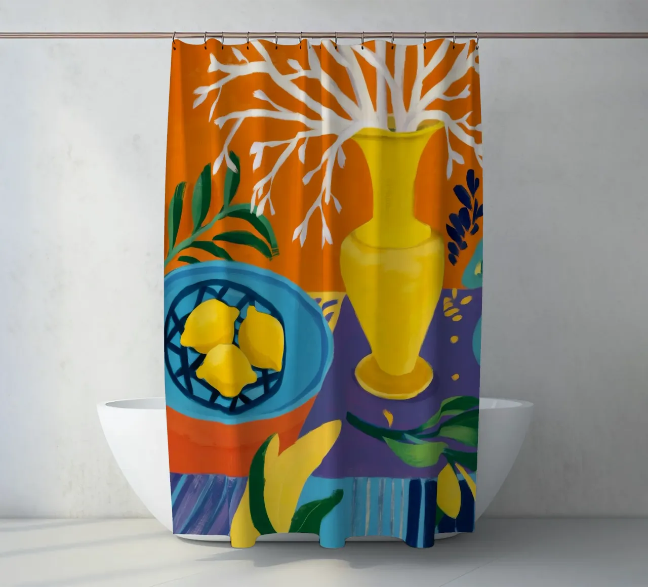 Amethyst-Zitrone hell Duschvorhang von Dawn Light
