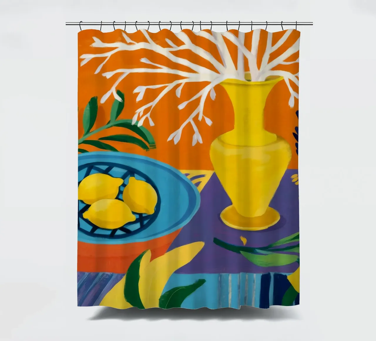 Amethyst-Zitrone hell Duschvorhang von Dawn Light