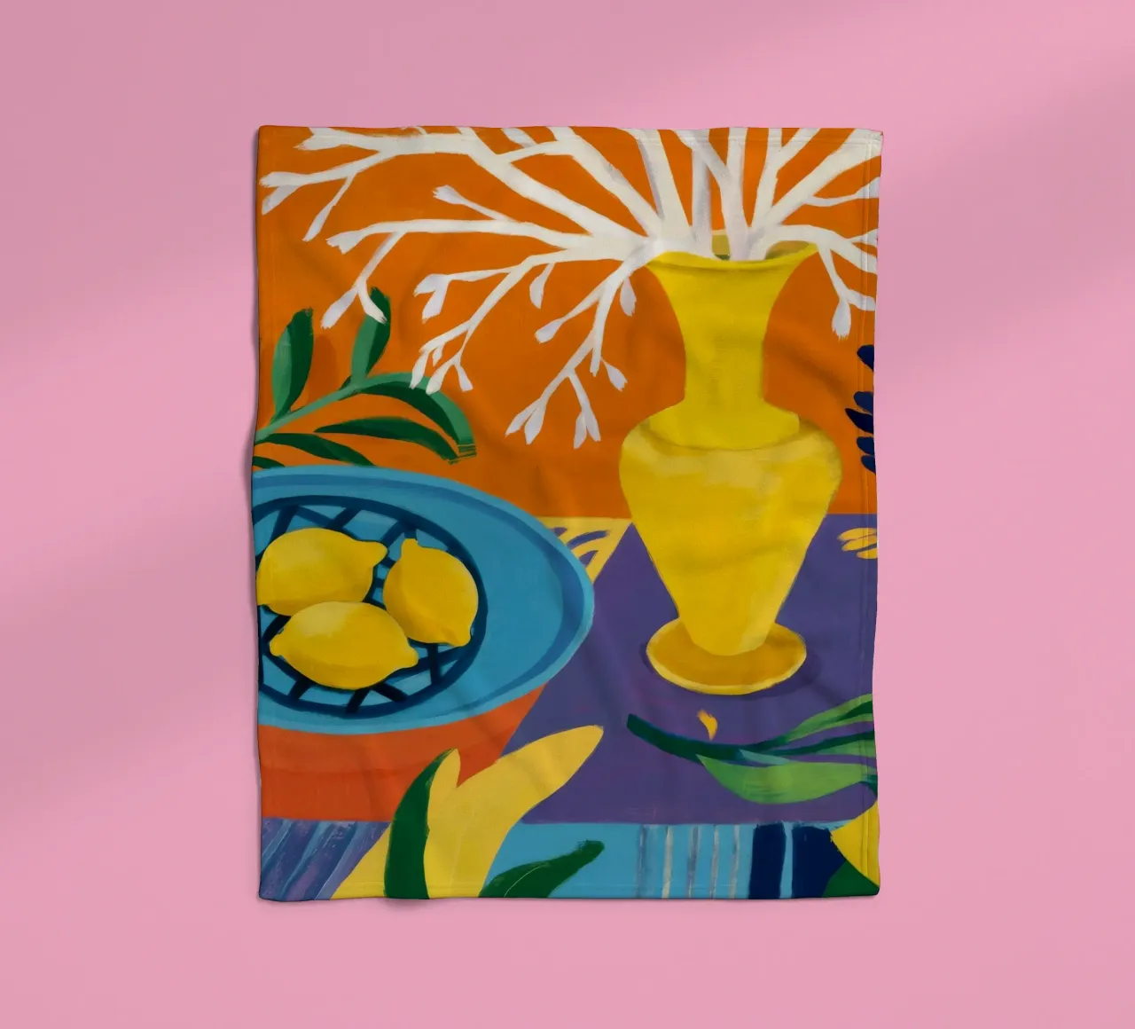 Amethyst-Zitrone hell Fleecedecke von Dawn Light