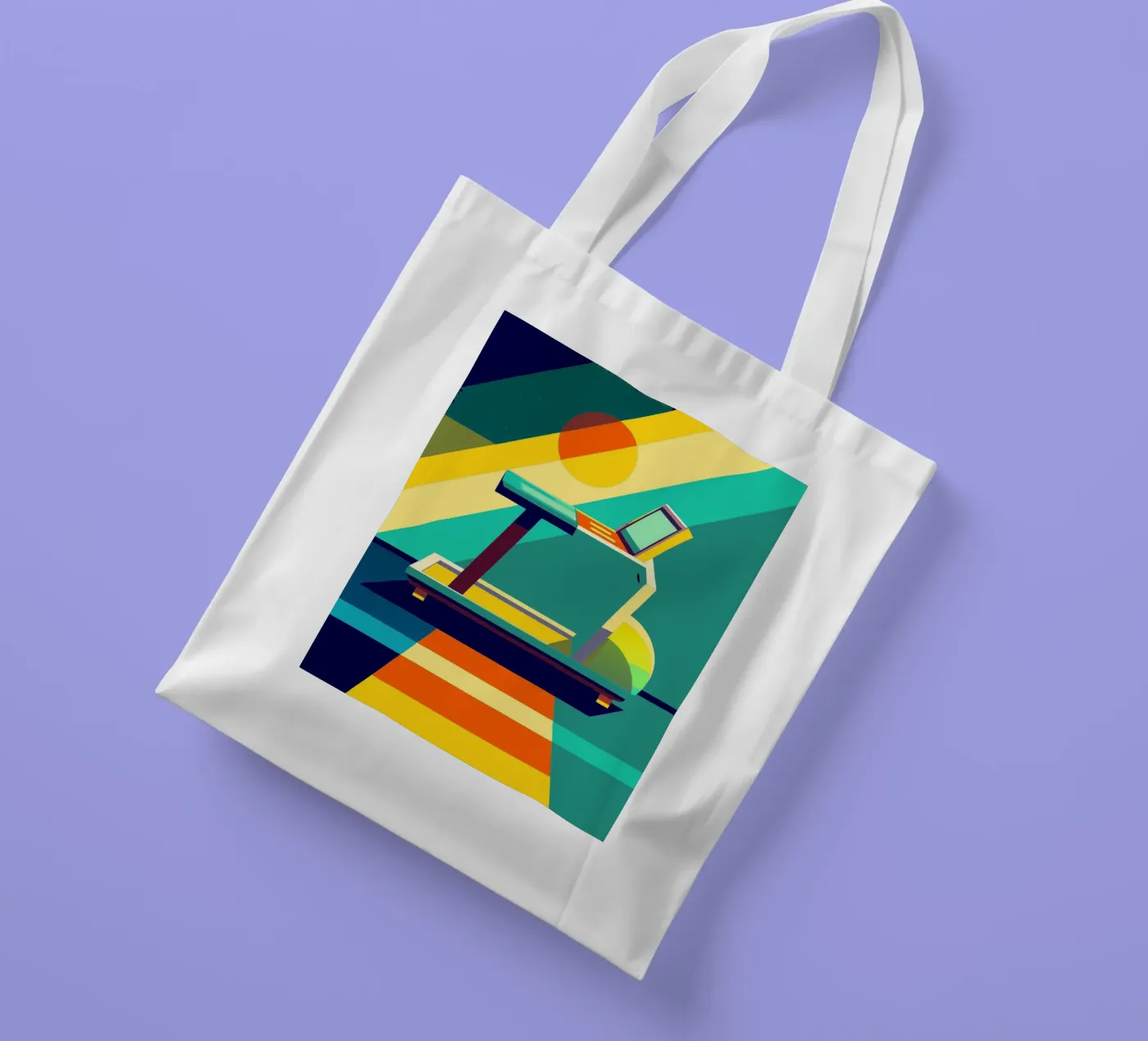 tradmill vector tote bag by zaidza