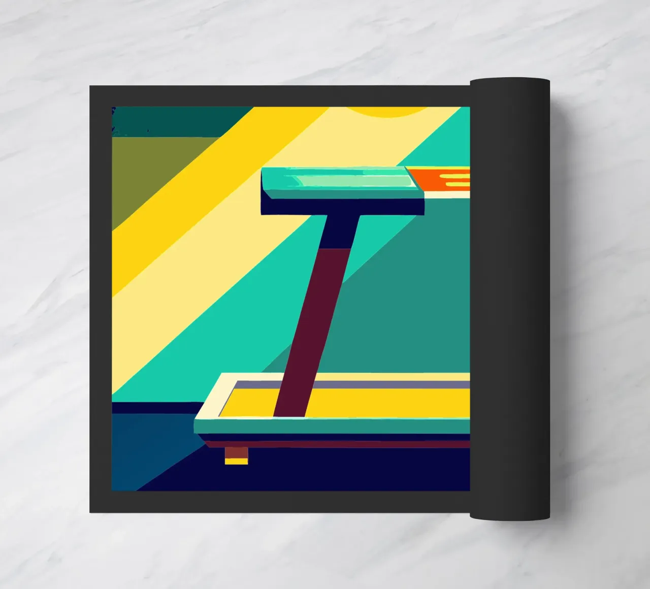 tradmill vector doormat by zaidza