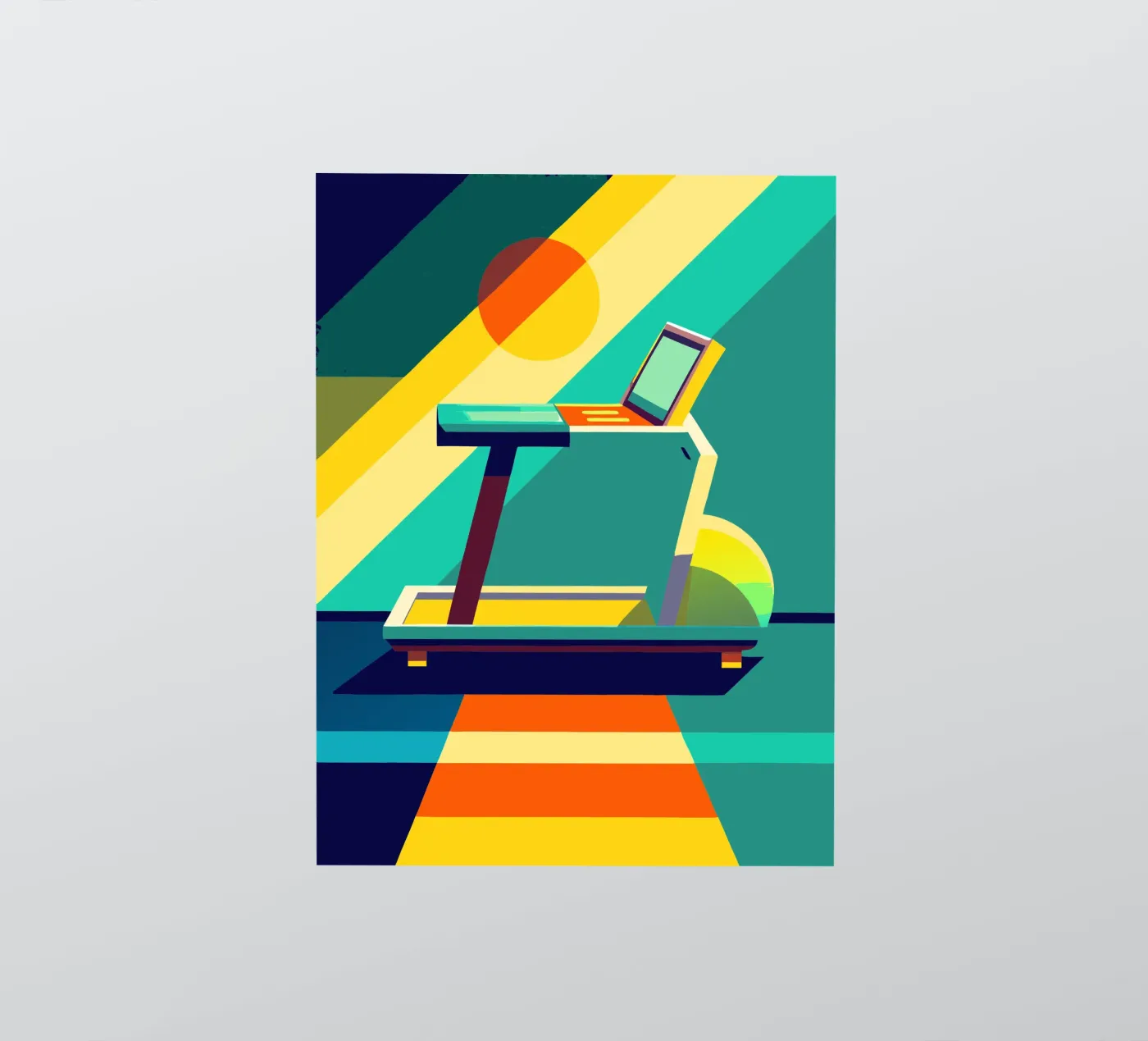 tradmill vector sticker van zaidza