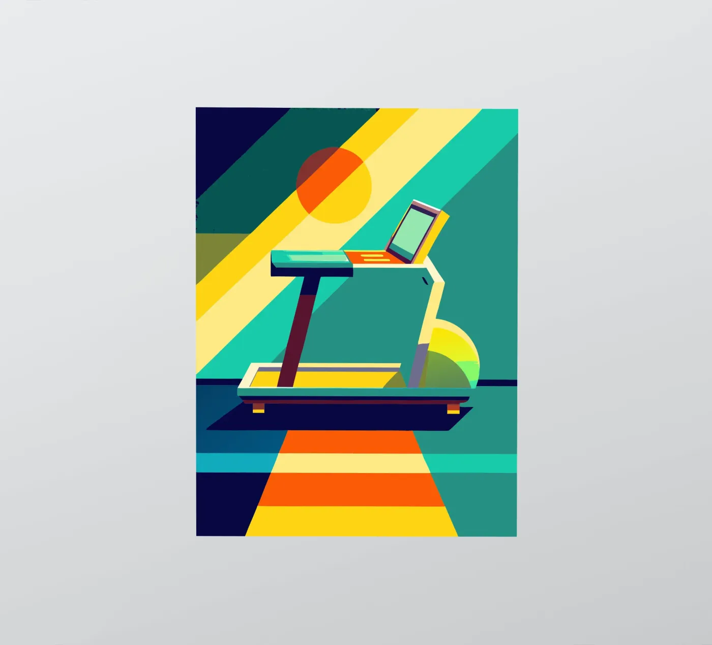 tradmill vector sticker by zaidza