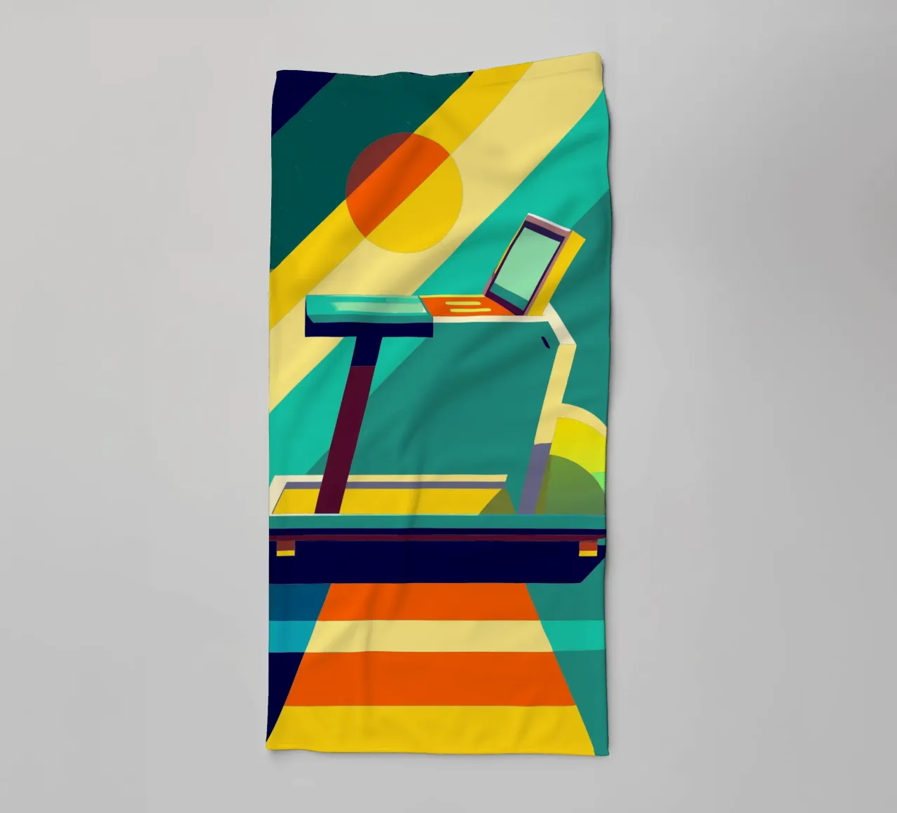 tradmill vector towel by zaidza