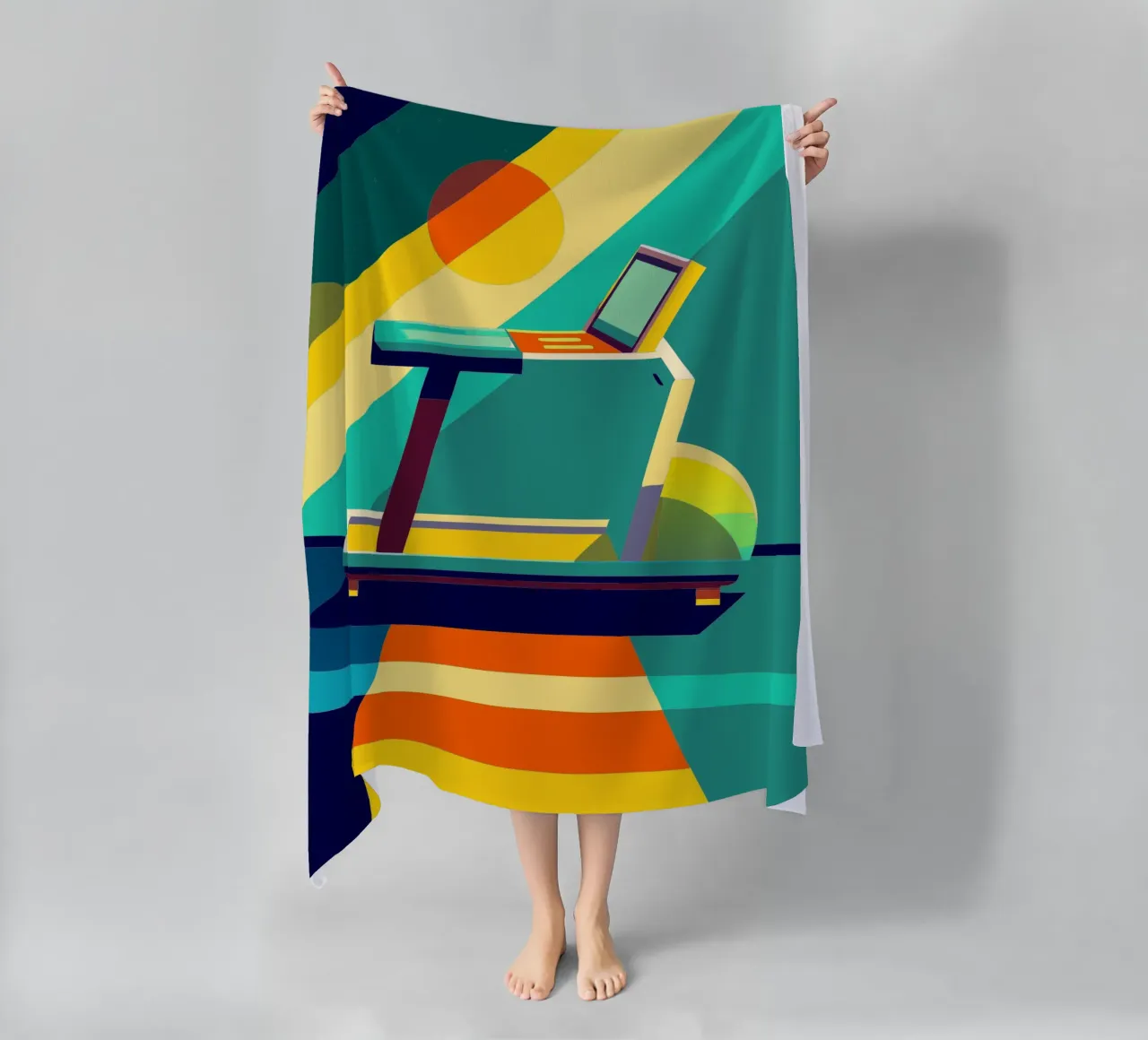 vettore tradmill telo mare da zaidza