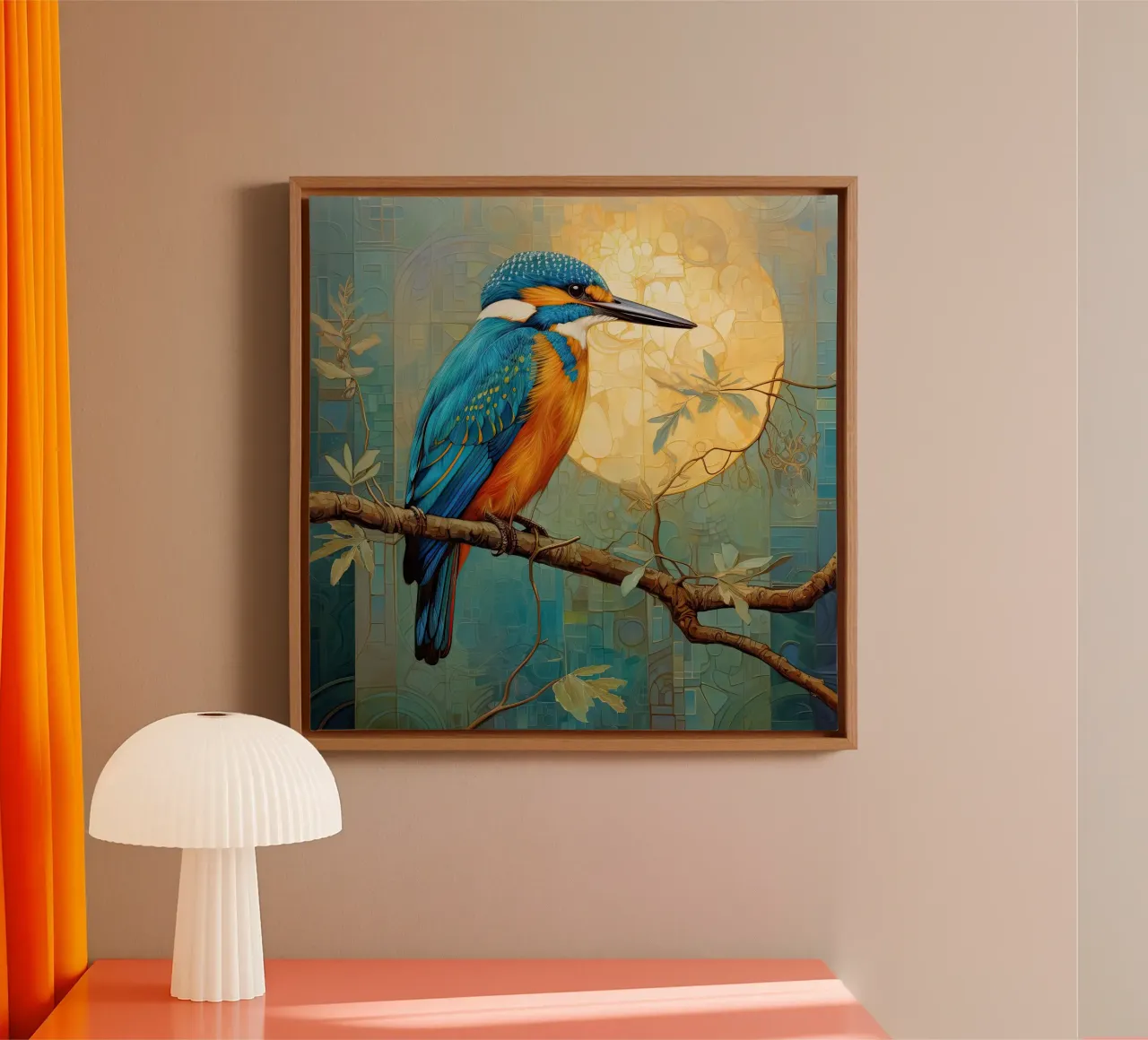 Muurkunst van Imagine canvas met Baklijst van Imagine