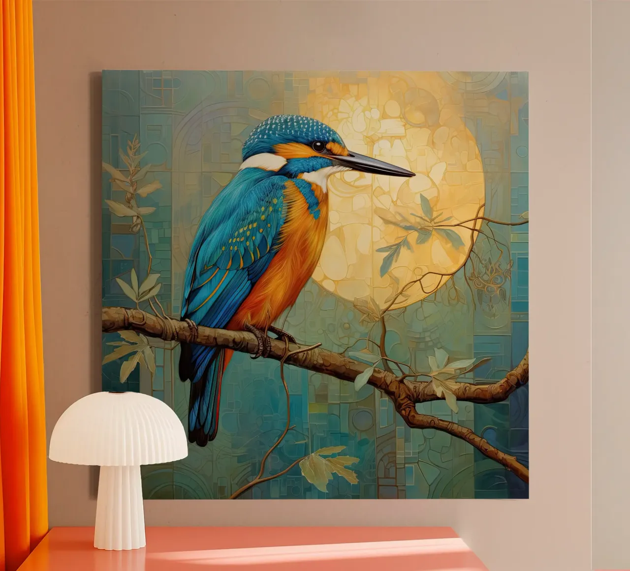 Muurkunst van Imagine canvas met Baklijst van Imagine
