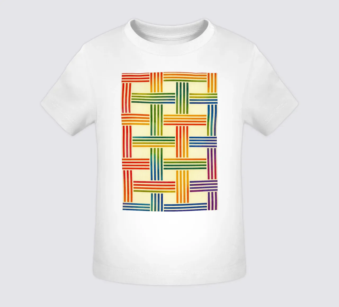 abstract geometric bamboo weave line baby t-shirt by arkhanz